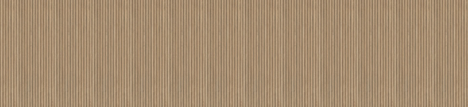 Vertical ribbed light brown wood slatted texture with fine parallel linear grooves across surface
