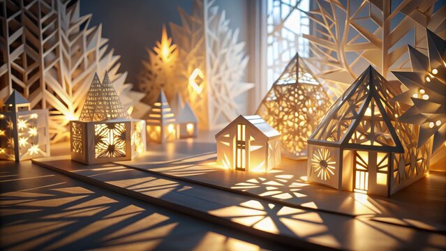 Converging with papercut shadows and electric geometry