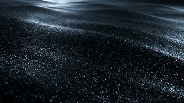 Dark Abstract Wavy Surface Texture Background