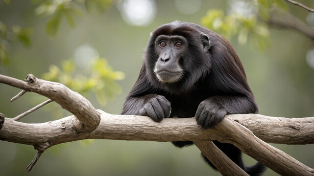 howler monkey on the tree