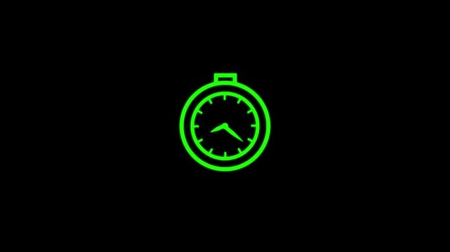 footage stop motion animation time money concept. present time value