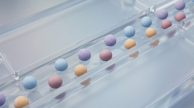 Multiplex assay beads in a microfluidic channel