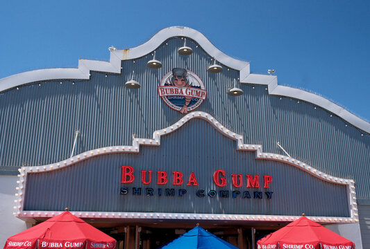 Bubba Gump Shrimp Company restaurant exterior and signage