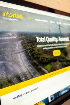 Mexico city, mexico, 03 09 2026, intertek website displaying total quality assurance concepts