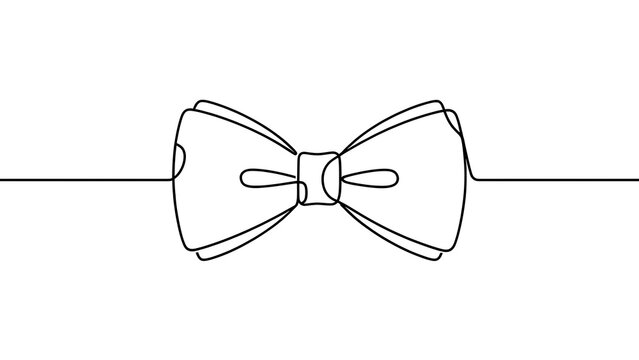 Elegant bow tie illustration on white background.