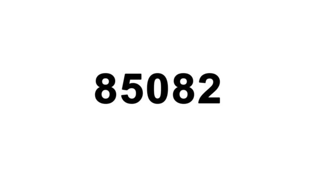 Animation numbers from 0 to 1000000
