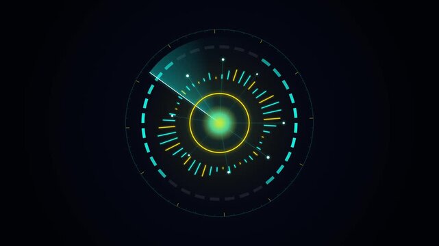 Abstract Geometric Stock Exchange Dashboard