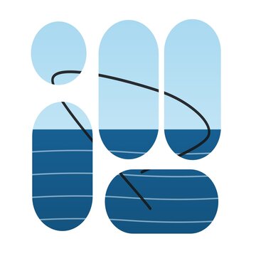Water droplet merging and splitting animation