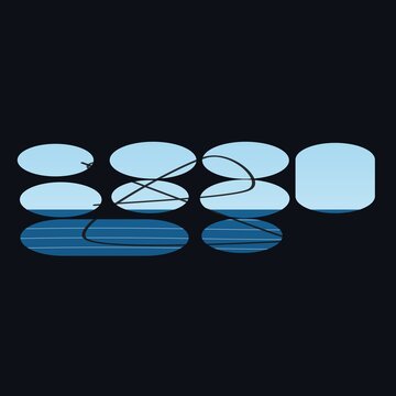 Abstract 3d morphing shapes transition animation