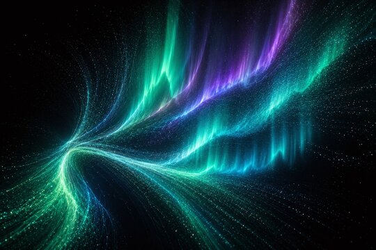 Aurora Energy Visualization of Charged Atmospheric Particles