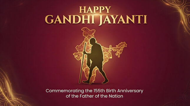 Gandhi jayanti india independence day celebrating the father of the nation