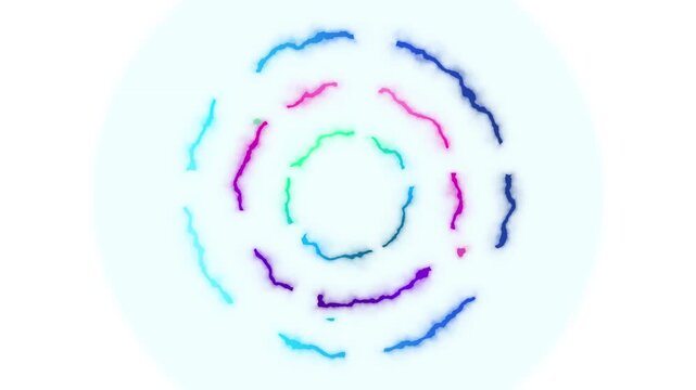 Neon Dash Circle Loading Animation