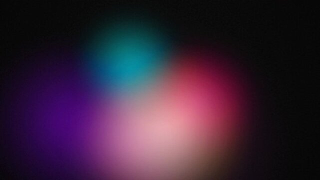 Abstract background with shifting vibrant neon light glows in dark space, perfect for digital motion graphics, energetic video intros and web art