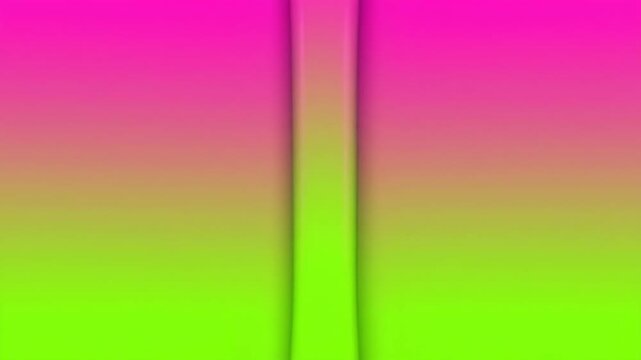 Vivid Bubblegum Pink and Electric Lime Green Vertical Fluid Gradient Wave Background