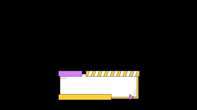 Trend overlay with Y2K style for television program and channel