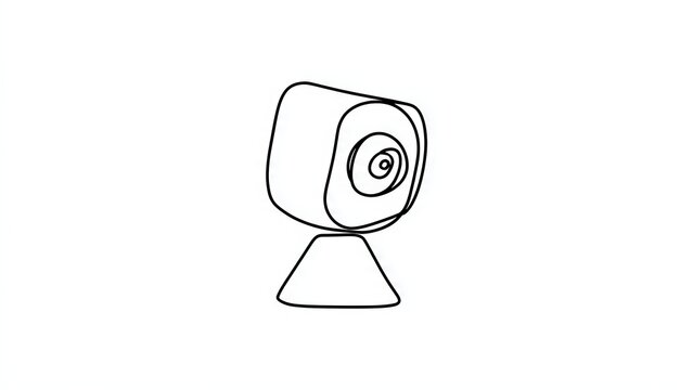 Security camera icon on white background.