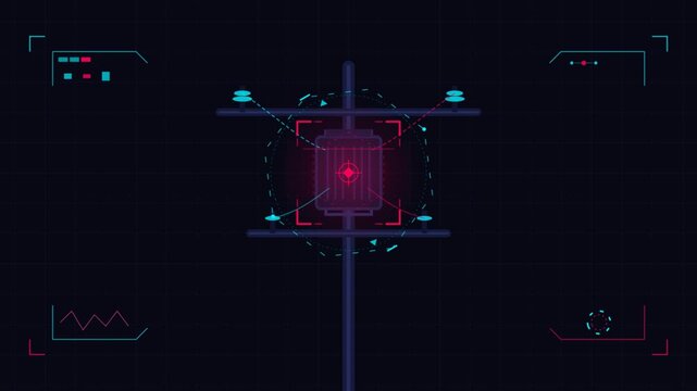Digital HUD Interface Monitoring Electrical Transformer Infrastructure