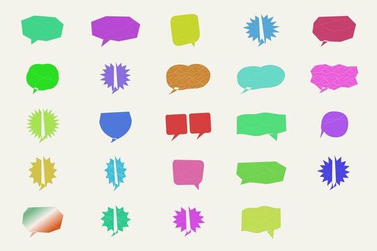 Colorful 3d geometric shapes vector collection isolated on white background