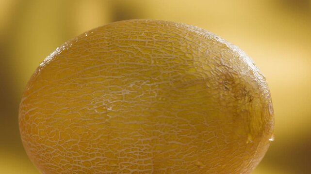Melon close up, man cutting Watercolor of a whole melon and slice, summer juicy fruit