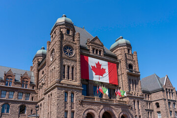 Fototapeta premium Ontario Legislative Building in Queen's Park, Toronto, Ontario, Canada, in summer 2026.