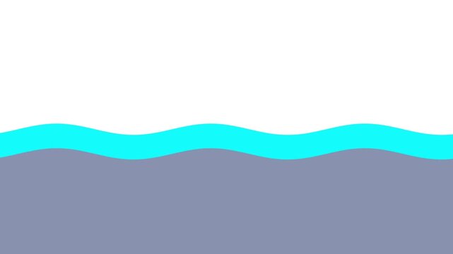 Abstract colorful wavy layers motion graphic vector