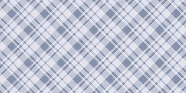 Blue diagonal plaid pattern. Aesthetic blue tartan pattern background. Classic grey gingham pattern.