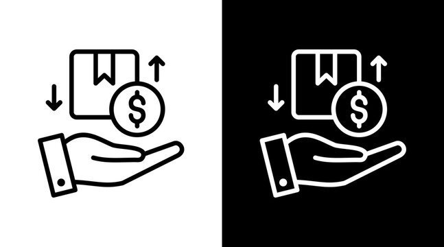 Purchasing Icon Sheet Black And White