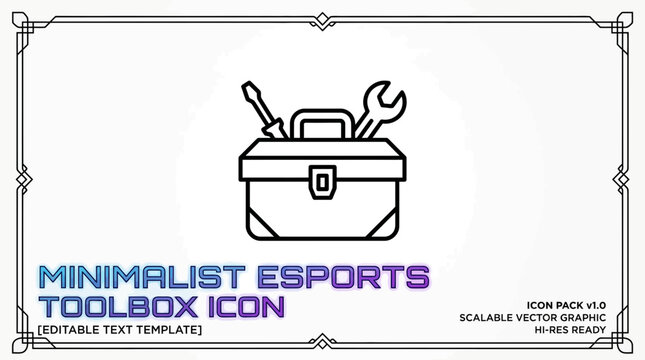 minimalist esports toolbox icon