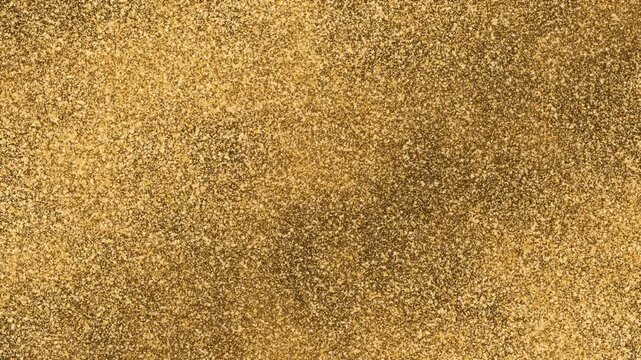 Gold glitter surface texture sparkling shimmer light seamless loop background 4K