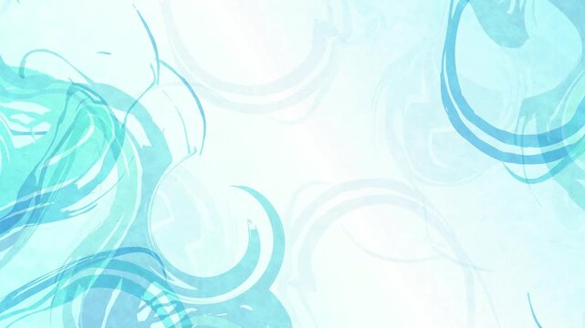 Abstract Blue Swirls and Circles 4K