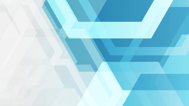 Abstract Geometric Blue Pattern Design 4K