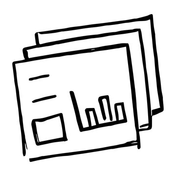 Business Presentation Sketch Icons Collection
