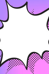 PNG comic explosion effect frame sticker, halftone style © Rawpixel.com