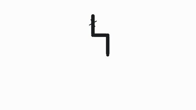 Dripping Faucet Icon - Flat 2D Animation (4K)