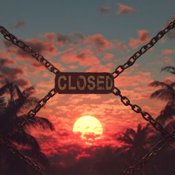 Worker silhouette framed by bright sunset over city wallpaper