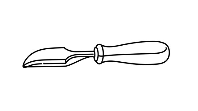 Screwdriver tool illustration on white background.