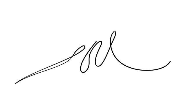 Elegant cursive signature on white background.