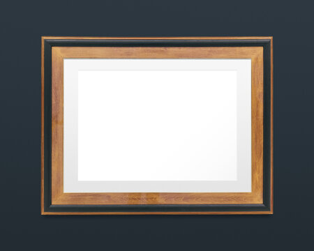 Wooden frame png mockup, home decoration, transparent design