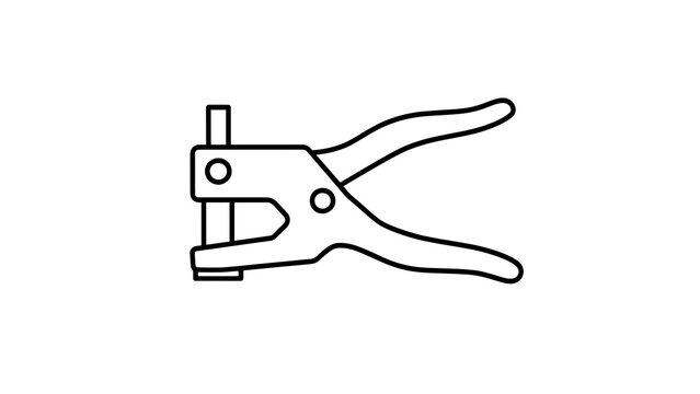 Stapler tool icon on white background.