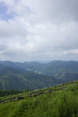 Naklejka premium This is a view of Mindungsan Mountain in Jeongseon, Gangwon-do, South Korea.