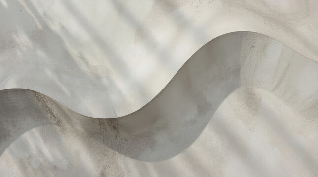 Abstract wave concrete texture with soft shadow and light