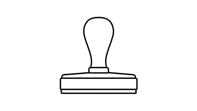 Rubber stamp illustration on white background.