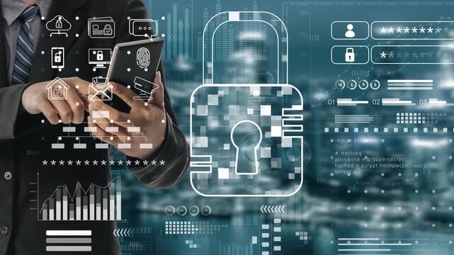 Cyber security system protecting digital infrastructure. Cyber security ensures data safety, prevents breaches, cyber security strengthens defense, and supports secure operations. Marrow