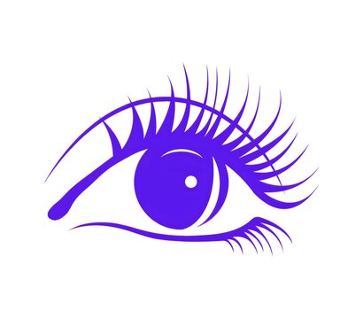 blue eye vector illustration