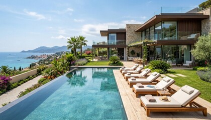 Fototapeta premium luxury swimming pool