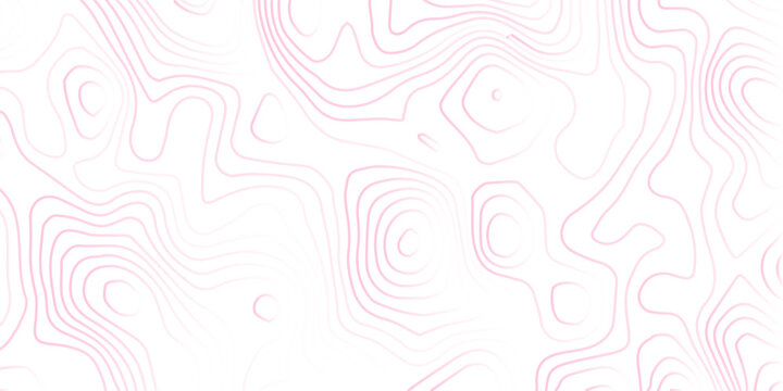 Delicate pink abstract topographic contour map lines with topographic abstract background minimalist cartography geography elevation graphics landscape geometric backdrop navigation