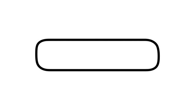 Simple black rounded rectangle white background.