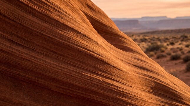 Sandstone formation texture in a desert landscape