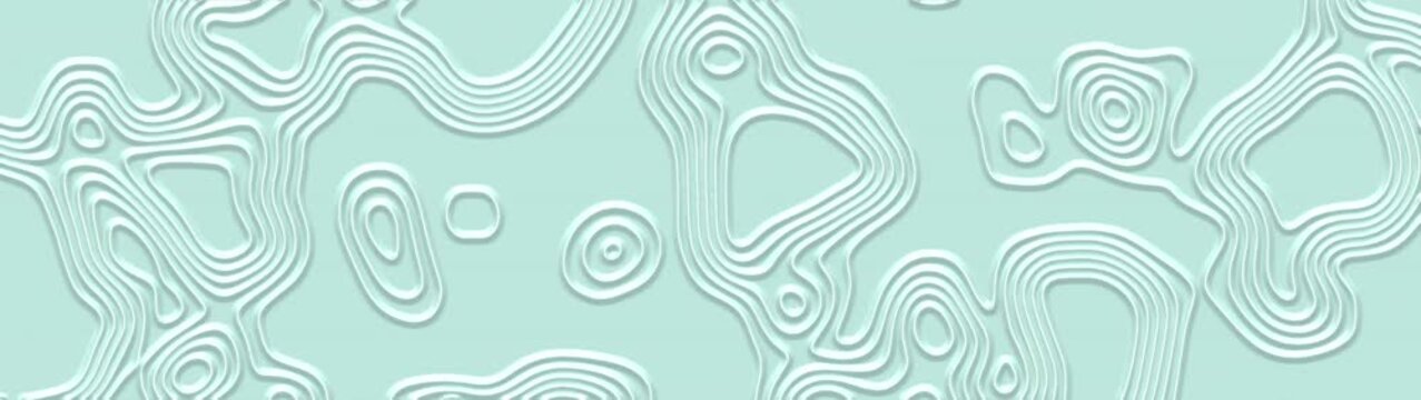 Abstract Blue Floral Seamless Background with Snowflakes Water Drops Swirling Waves Vintage Ornamental Vector Pattern Wallpaper Design