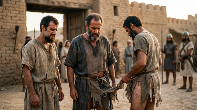 David&rsquo;s servants humiliated after being insulted by the Ammonites. 